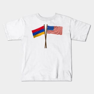 American Armenian Flag Kids T-Shirt